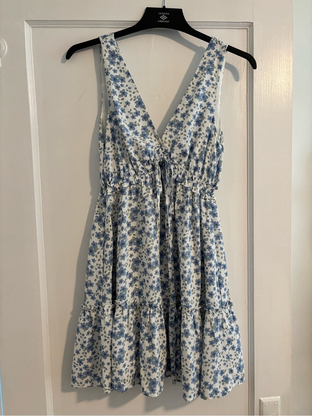 Light Blue Floral V-Neck Summer Dress - Lulu’s